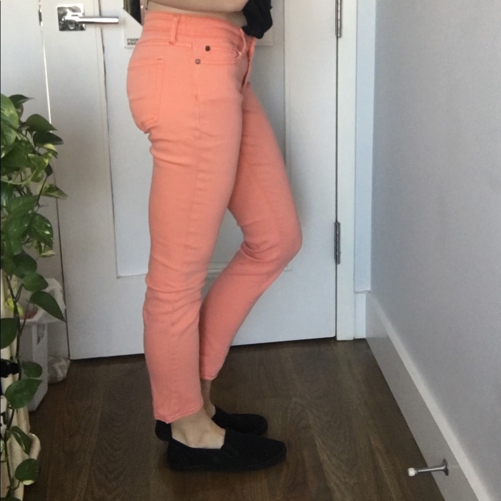 Gap Premium Skinny Peach Ankle Jeans